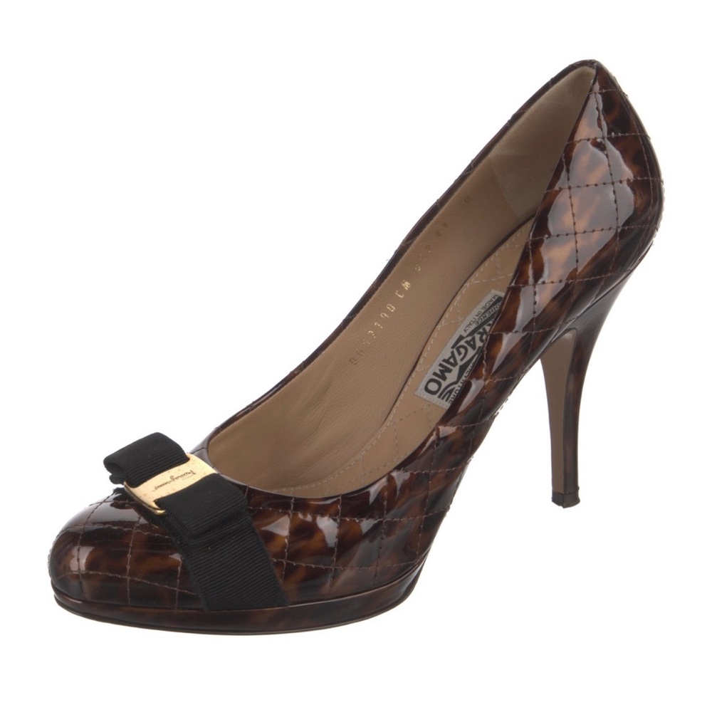 Salvatore Ferragamo pumps: Testa Moro Patent Calf, excellent condition. Size 11B - Picture 2 of 6